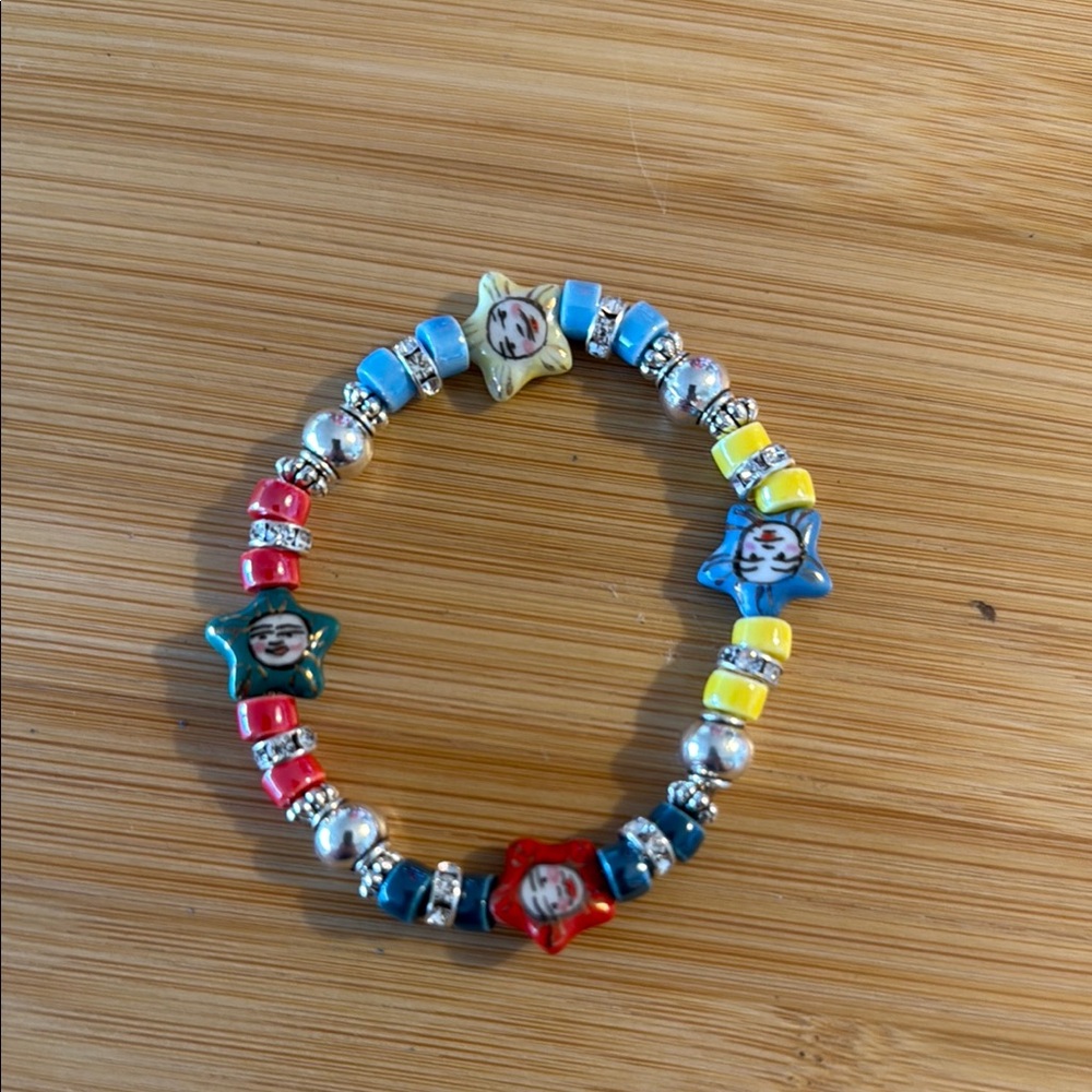 Colorful Beaded Star Bracelet